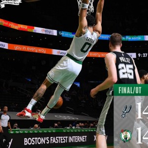  塔图姆关键抢断绿军加时险胜纽约尼克斯